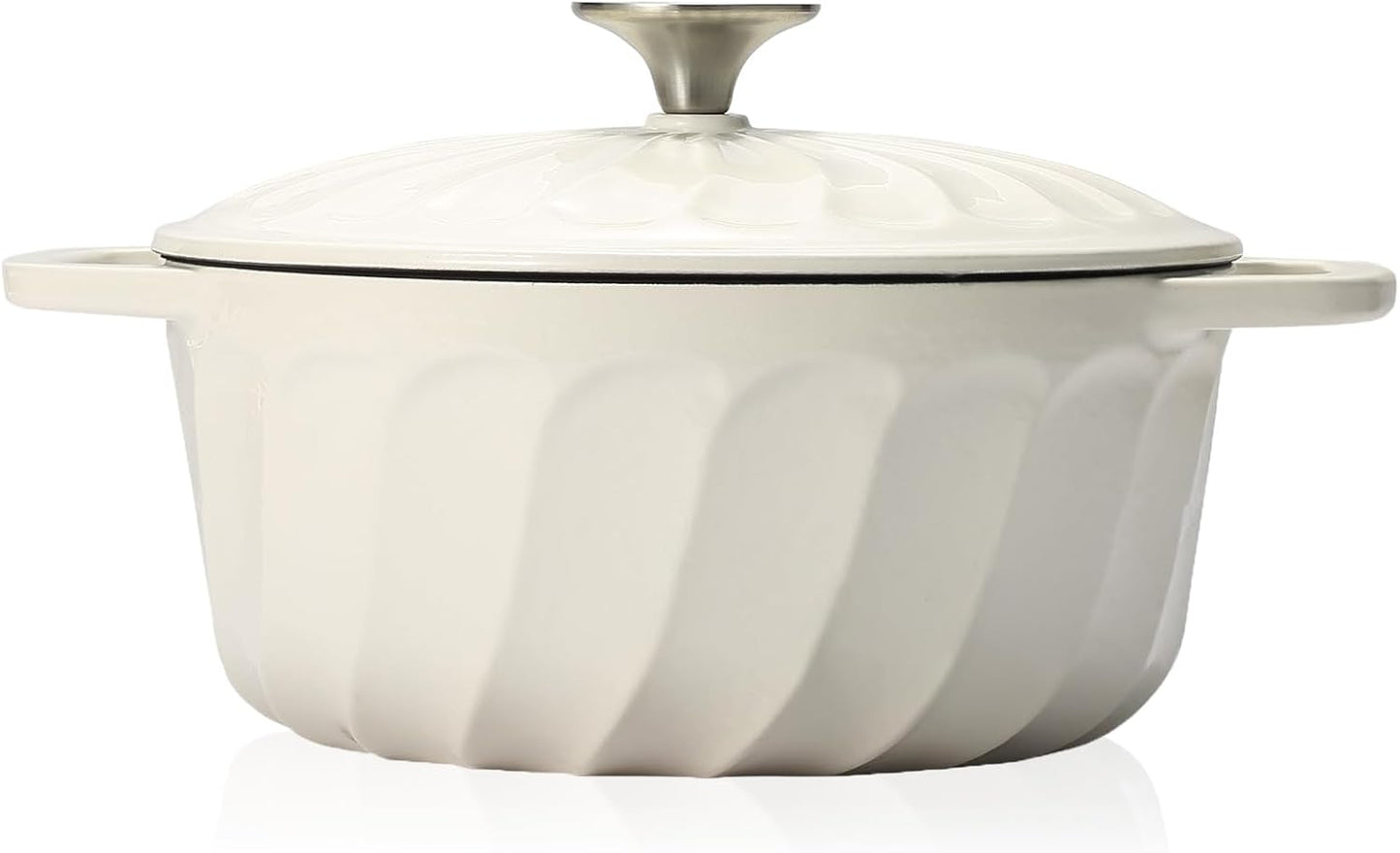 Enameled Cast Iron Dutch Oven for Cooking and Baking Needs