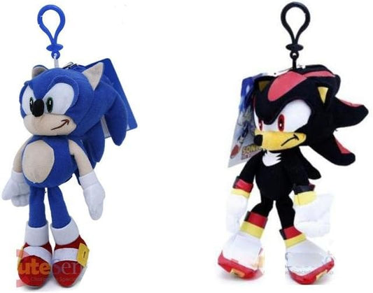 Sonic The Hedgehog Plush Clip Duo - Carry Your Essentials with Style!