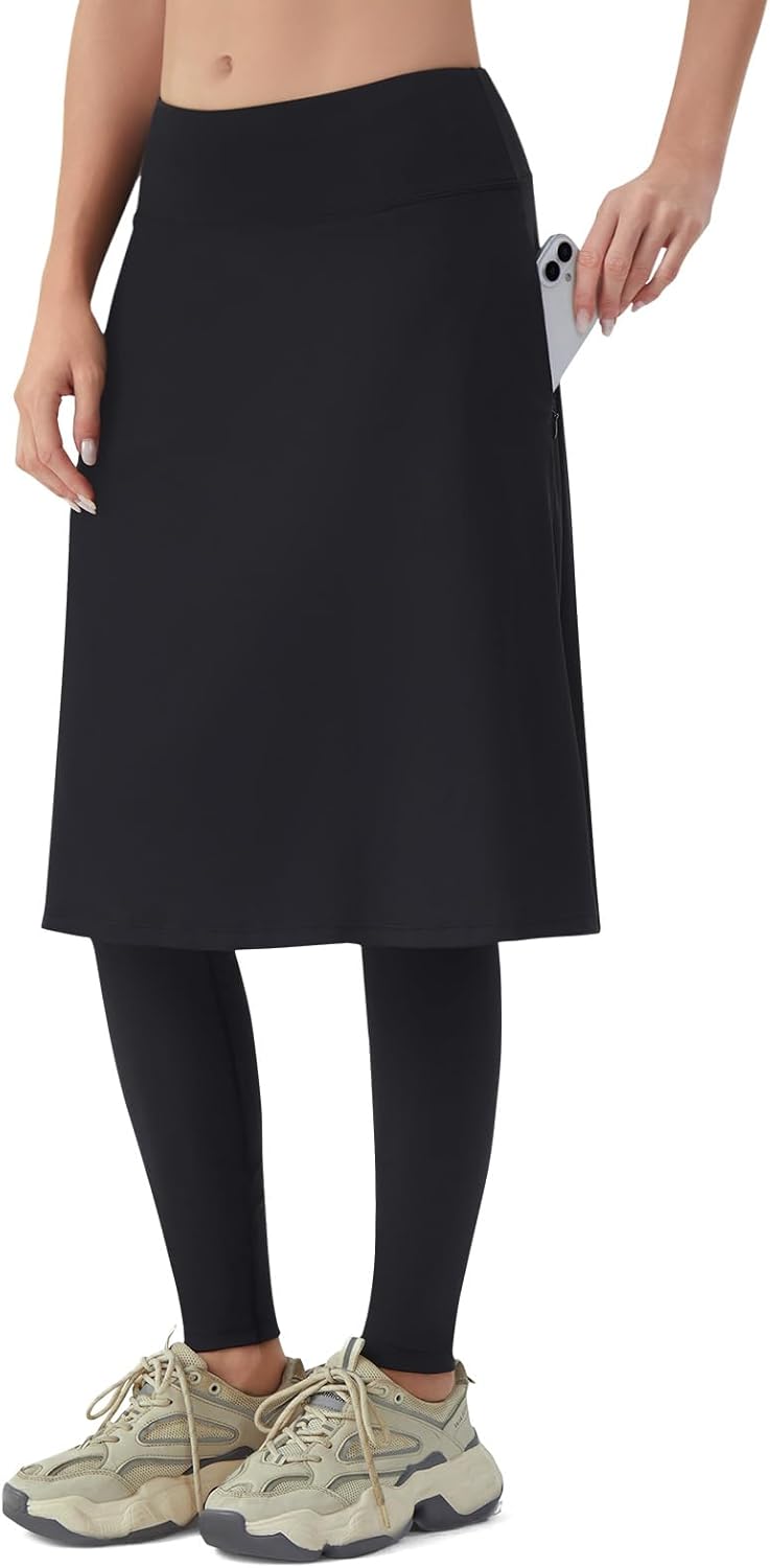 ANIVIVO Women Long Knee Length Skirted Leggings Review