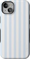 iPhone 14 Case Blue Stripes - Bold Protective Design