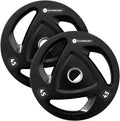 Gymenist Weight Plates for Men and Woman - Durable Rubber Grip Plates