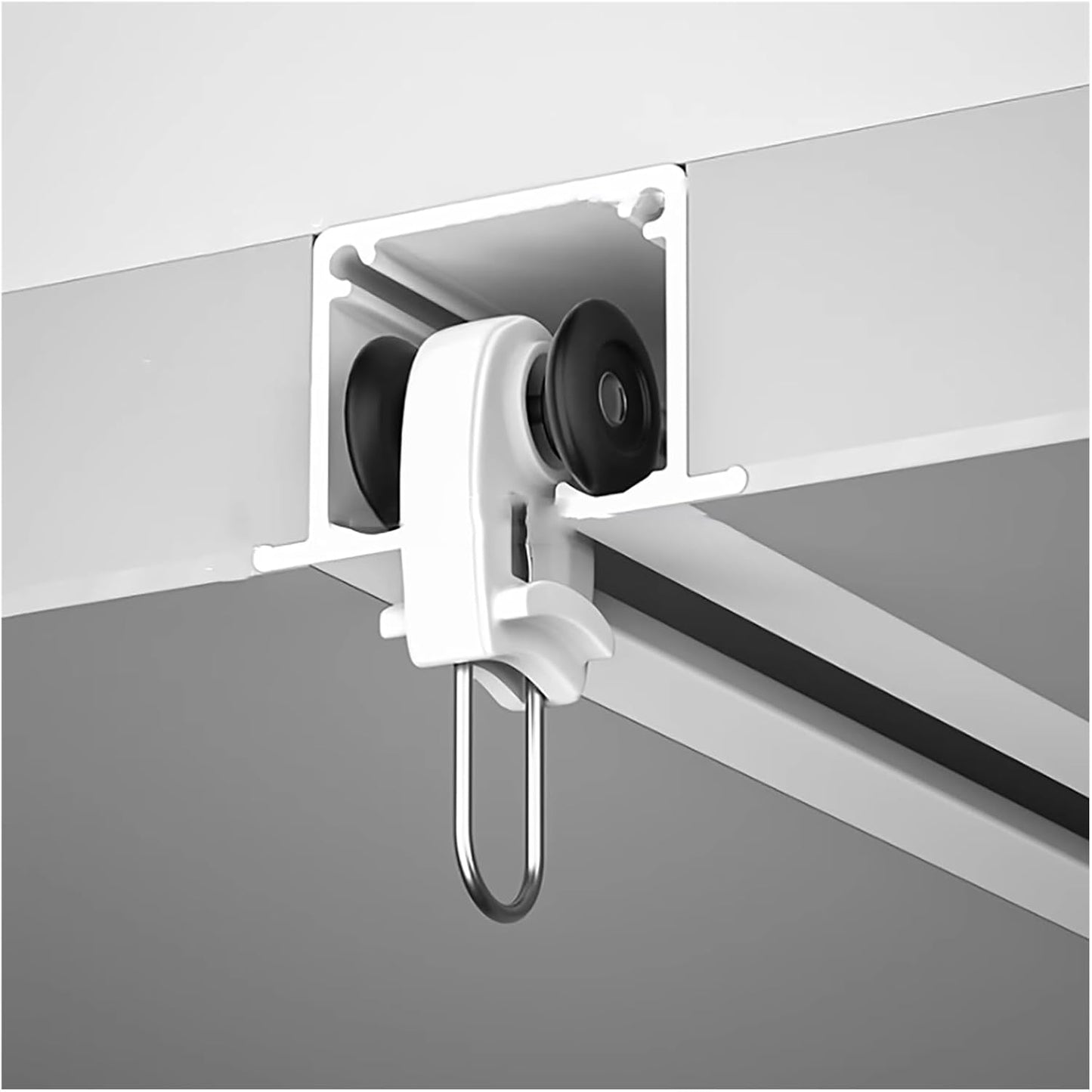 Premium Heavy Duty Ceiling Mount Curtain Track - Room Divider Rod, 16-30 Ft Long