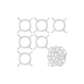 Mr. Chain Cone Chain Connector Kit, White - Portable Visual Barrier