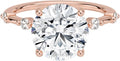 Moissanite Ring 3 Ct Hidden Halo Solitaire - Ethical Brilliance