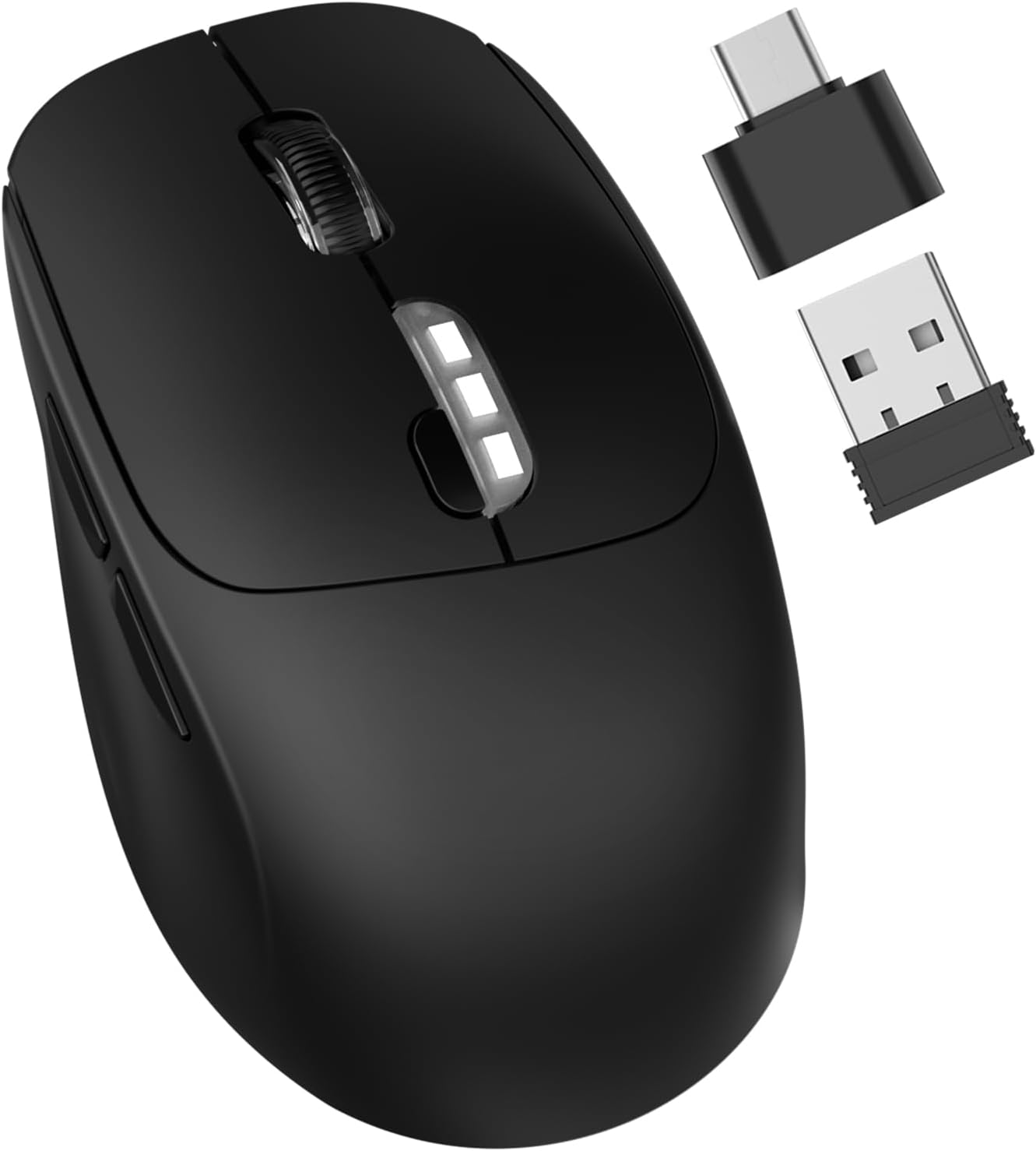 ZXA Rechargeable Wireless Mouse: Ergonomic & Portable