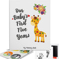 Novarena Baby Memory Book Journal with Milestones Stickers