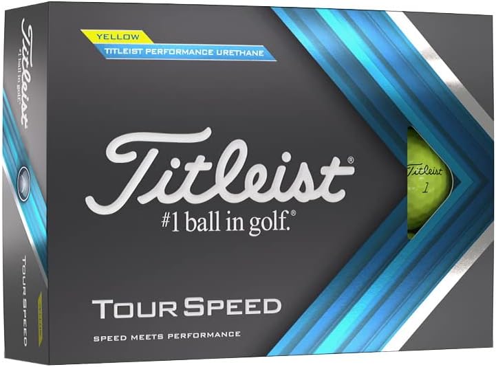 Titleist Tour Speed Yellow Golf Balls for Exceptional Distance