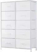 DUMOS Dresser for Bedroom, 10 Storage Drawers - Deep Fabric Organizer