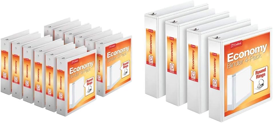 Cardinal Economy 3-Ring Binders Bundle for Organized Storage
