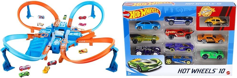 Ultimate Hot Wheels Crashing Action Criss Cross Crash Track Set