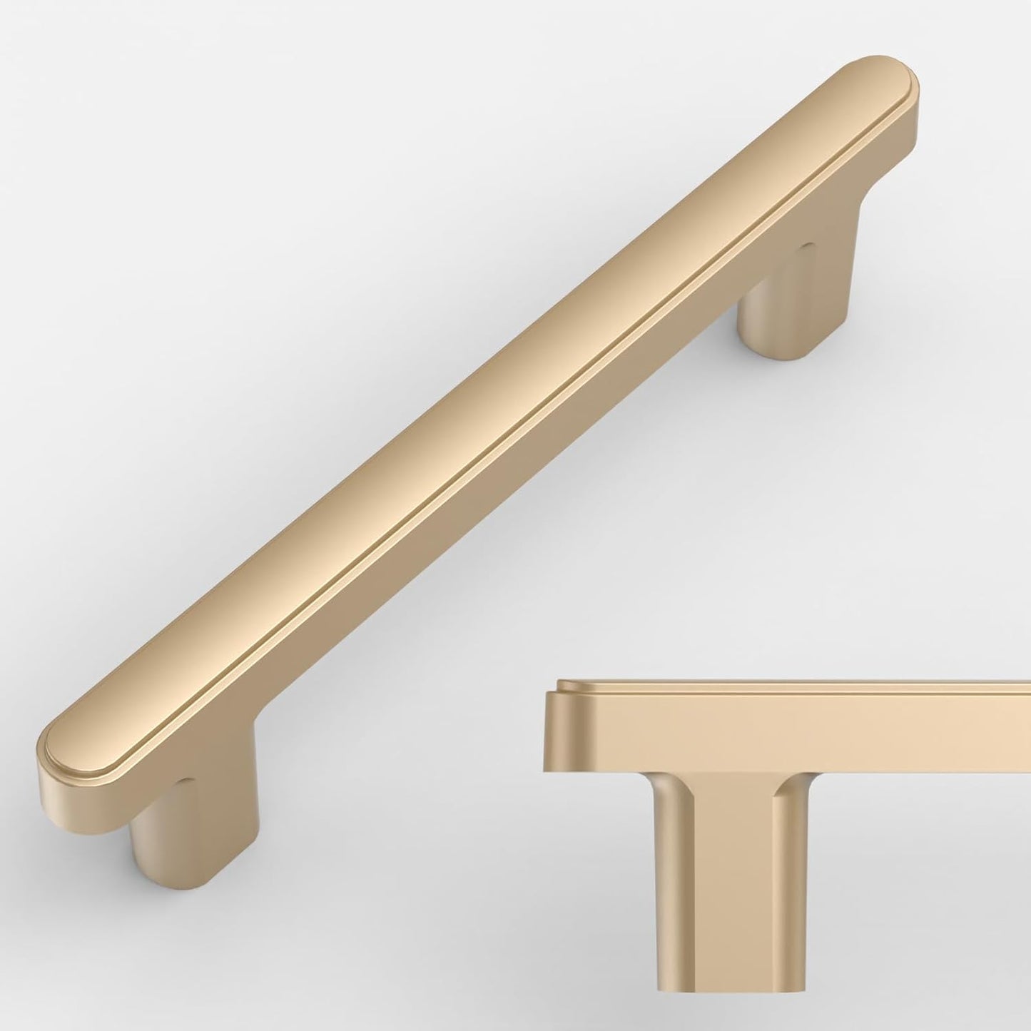 Champagne Gold Cabinet Pulls - 10 Pack for Stylish Upgrades