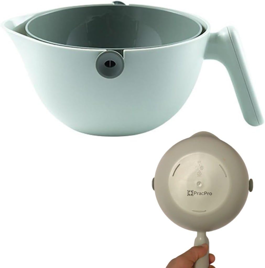 PracPro Rotating Colander: Effortless Drainage!