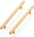 Brass 6-1/4 in Hole Center Champagne Gold Cabinet Handles