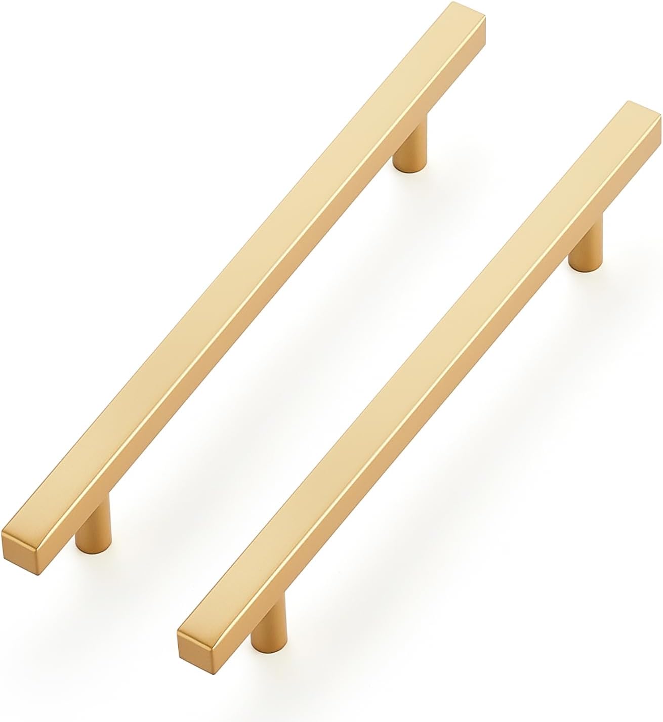 Ravinte Brass 6-1/4 Inch Hole Center Champagne Gold Handles