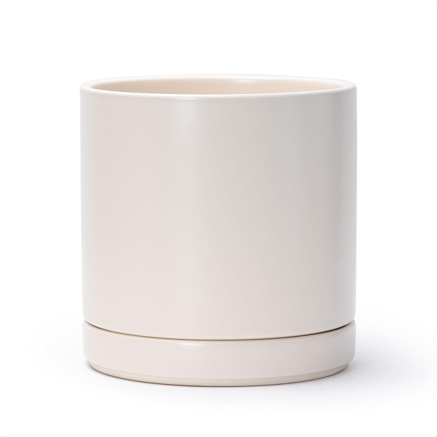 D'vine Dev 8.2 Inch Ceramic Planter Pot with Drainage Hole