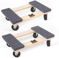 MaxWorks Hardwood Furniture Moving Dolly 18 in x 12 in Two Pack