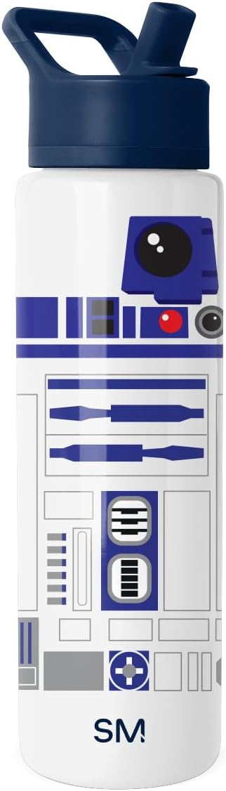 Simple Modern Summit Water Bottle with Straw Lid for R2D2 Fans
