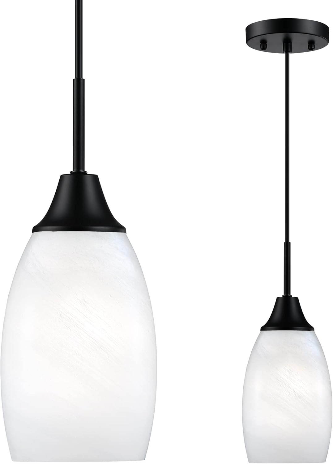 Mini Glass Pendant Light for Kitchen Island and Dining Room