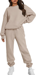 Trendy Queen Sweatsuits Women 2 Piece Crewneck Set - Cozy Fall