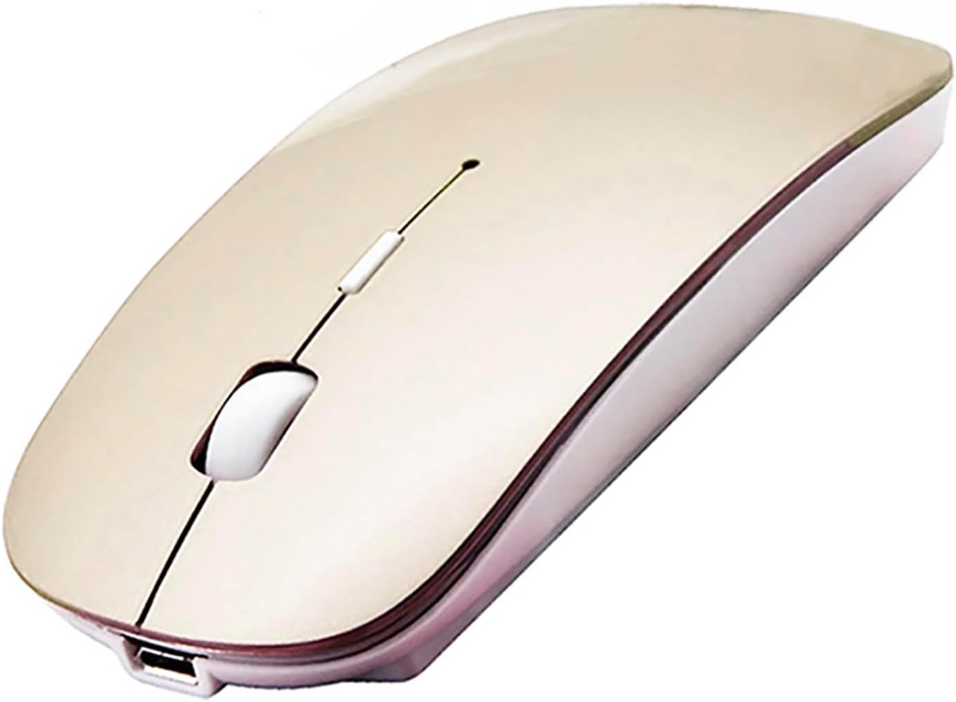 Gold Bluetooth Mouse: Rechargeable, Ergonomic Design