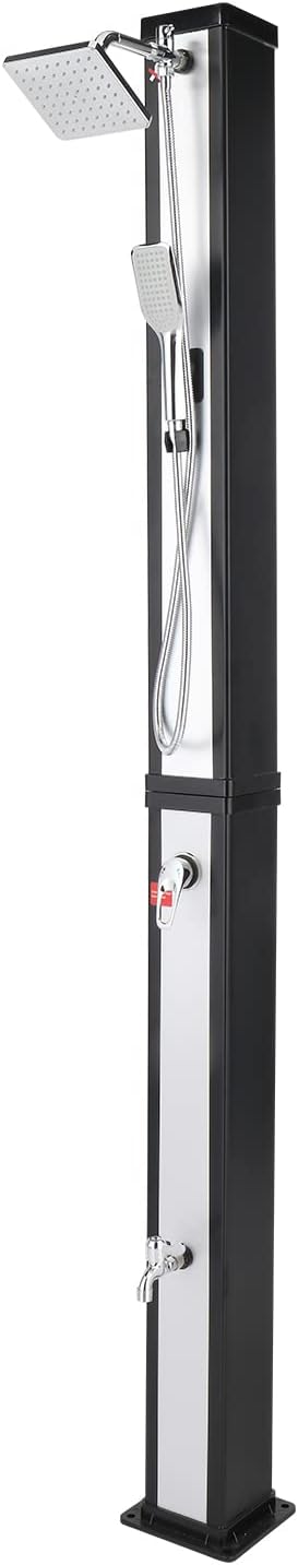 VINGLI Solar Heated Shower - Instant Warmth!