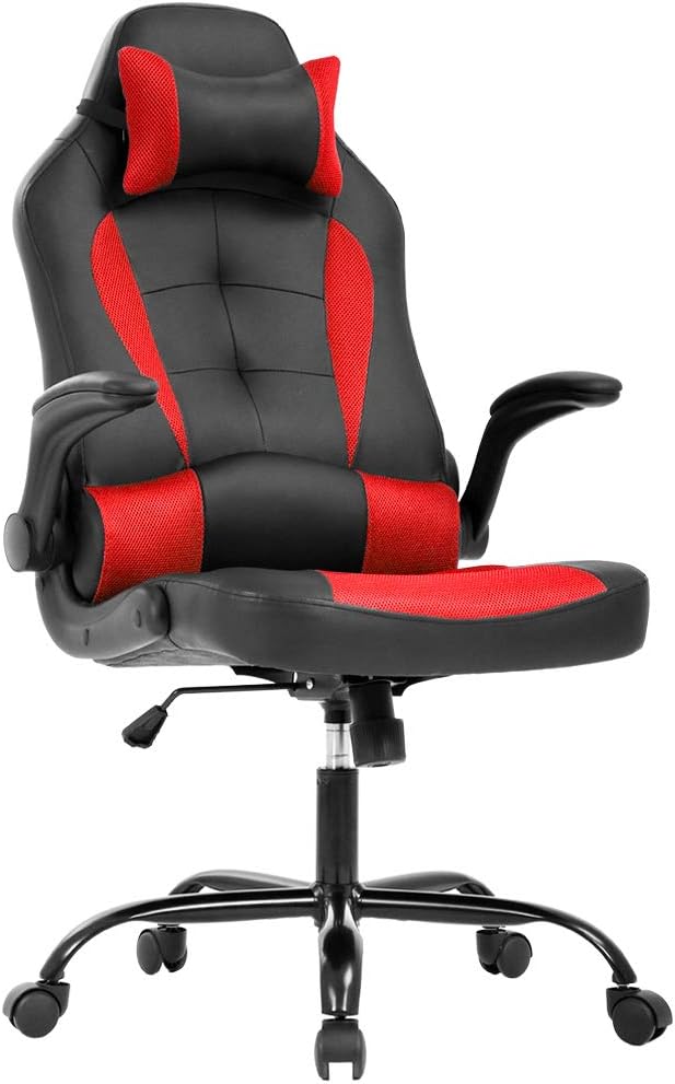 Ergonomic Red Gaming Chair with Lumbar Support