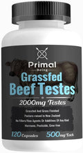 Primal Being Grassfed Beef Testes Capsules - Nutrient-Dense Organ
