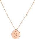Handmade Zodiac Charm Necklace - Personalized Pisces Gift