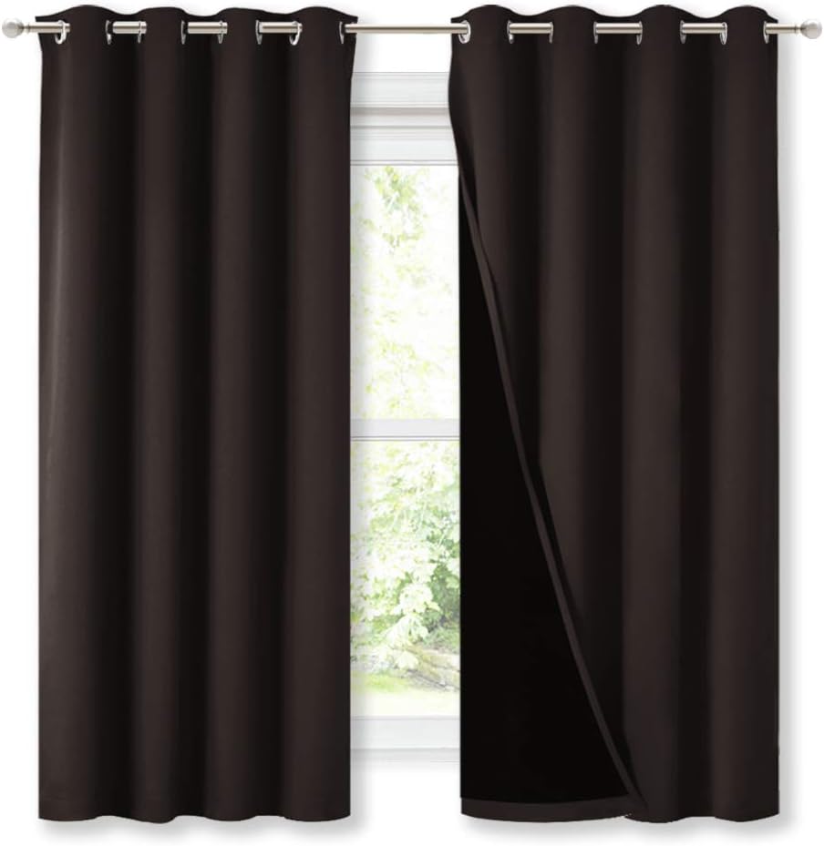 NICETOWN 100% Blackout Curtains for Kids Room, Thermal Insulated