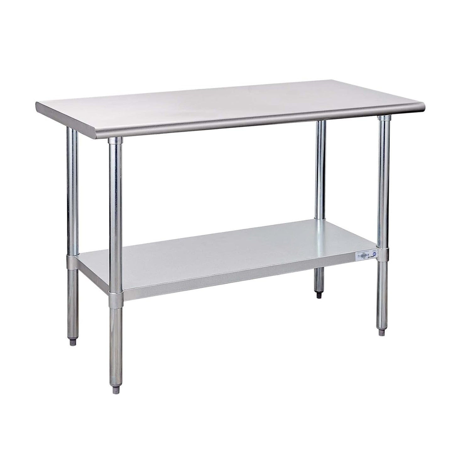 Profeeshaw Stainless Steel Prep Table 48x24 Inch for Kitchen