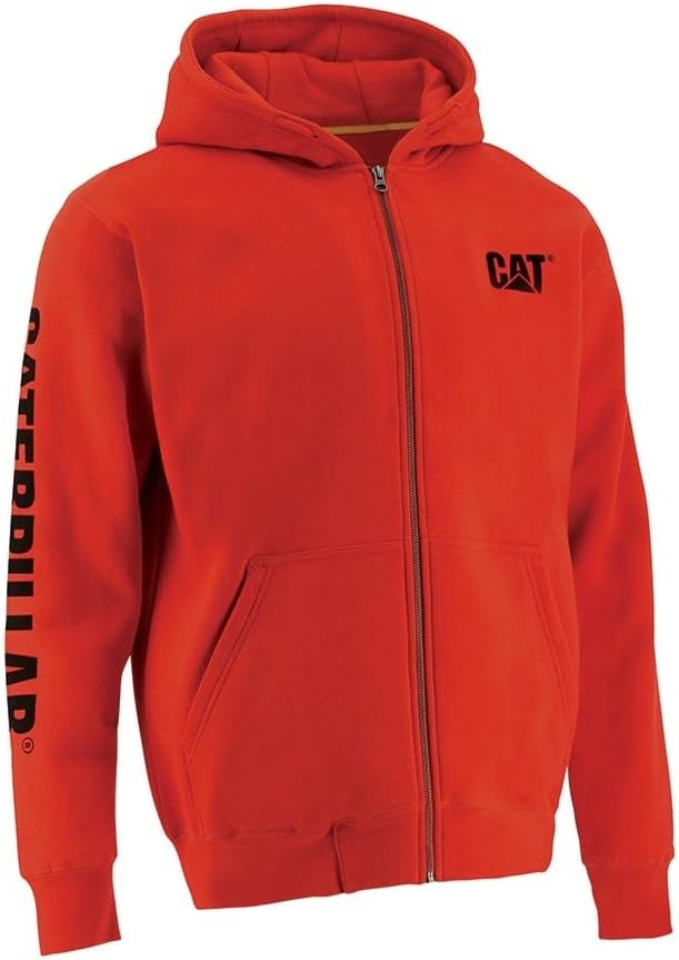 Caterpillar Men's Iconic Full Zip Hoodie - S3 Cord Management