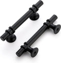 3 in Cabinet Handles Black Matte 25 Pack - Sleek Kitchen Drawer Pulls