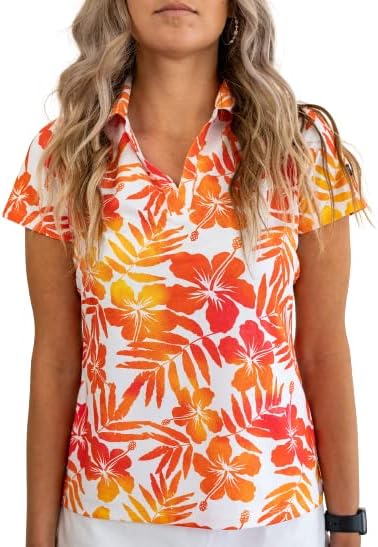YATTA GOLF Womens Standout Performance Short Sleeve Golf Polo Shirt