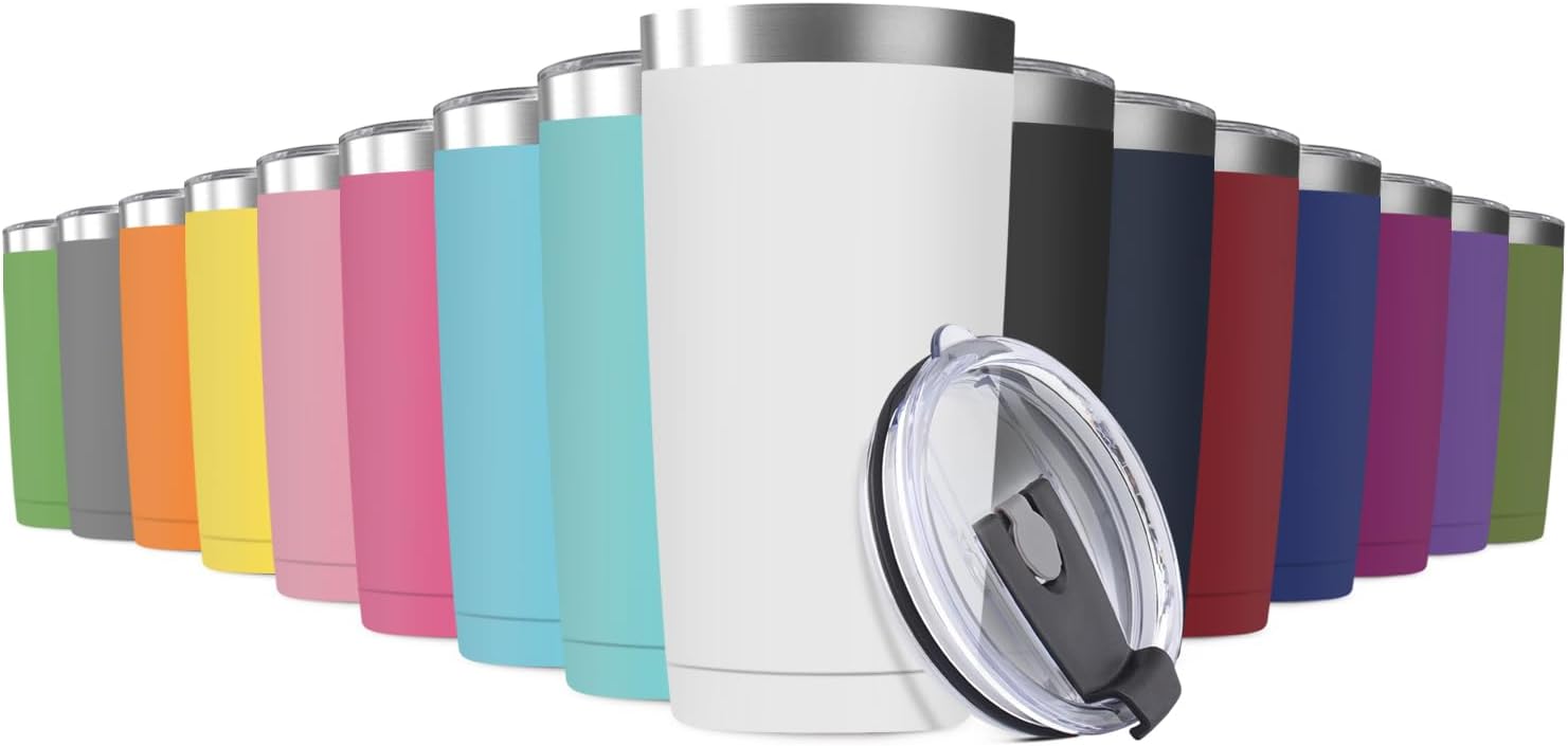 20oz Insulated Travel Mug Set - Perfect for Home and Outdoor Use