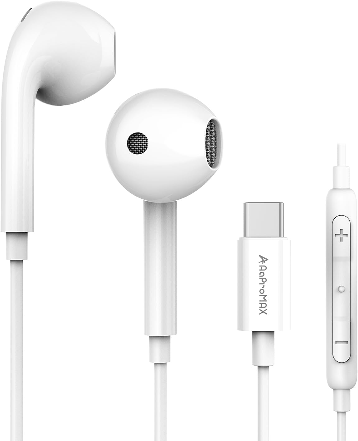 HiFi USB C Earbuds with Mic for iPhone & Android