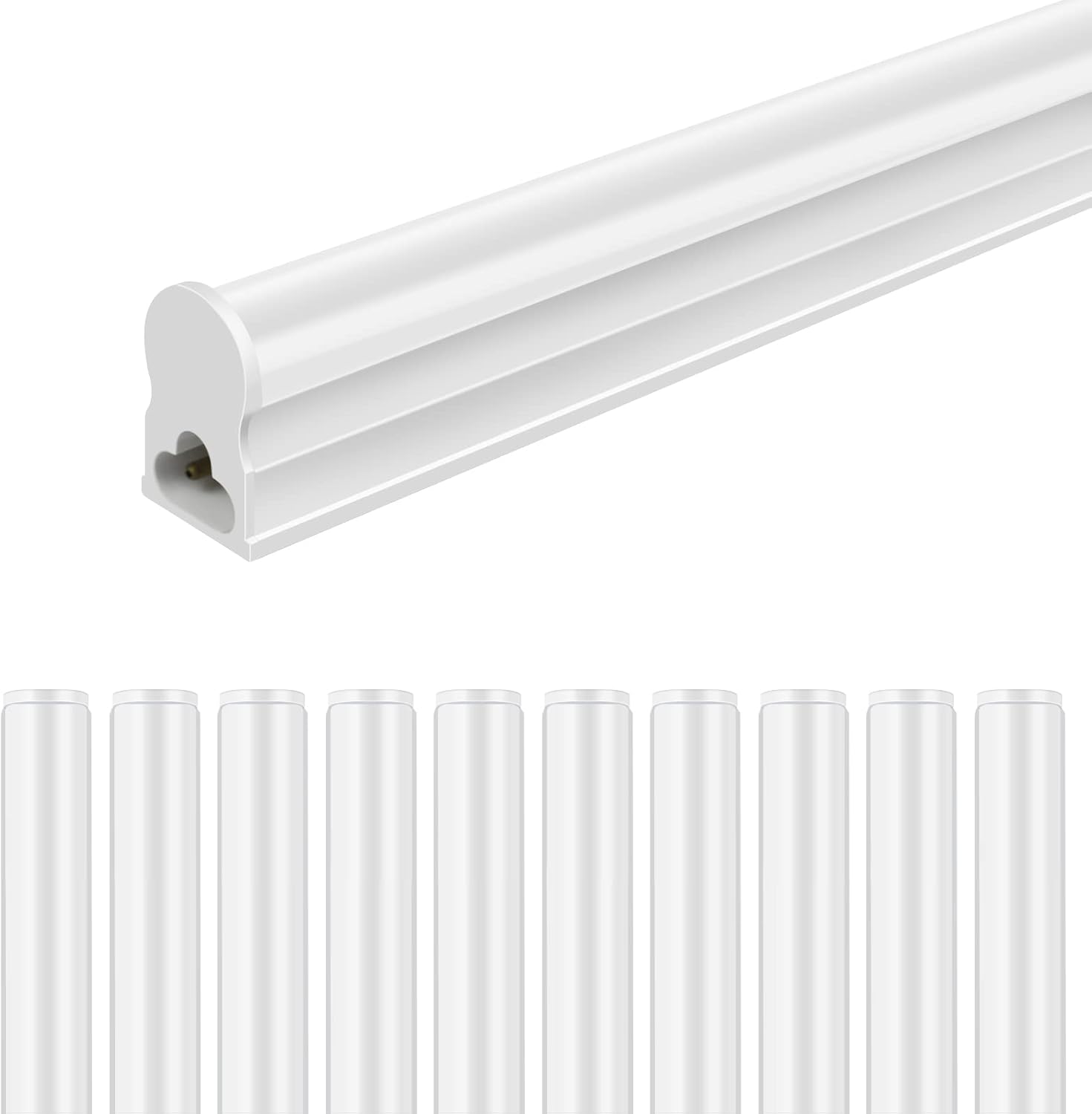 LightingWill 10 Pack LED Shop Light 4FT for Bright Spaces