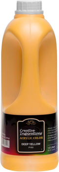 Creative Inspirations Acrylic Paint Deep Yellow - Smooth, Vibrant 1.8L