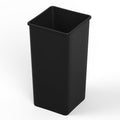 50 Gallon Black Square Commercial Trash Can - Durable, Space-Saving