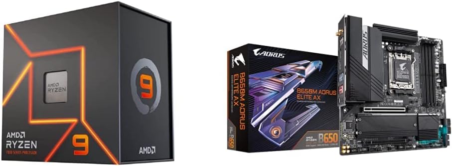 AMD Ryzen 9 7900X and GIGABYTE B650M AORUS ELITE AX Review