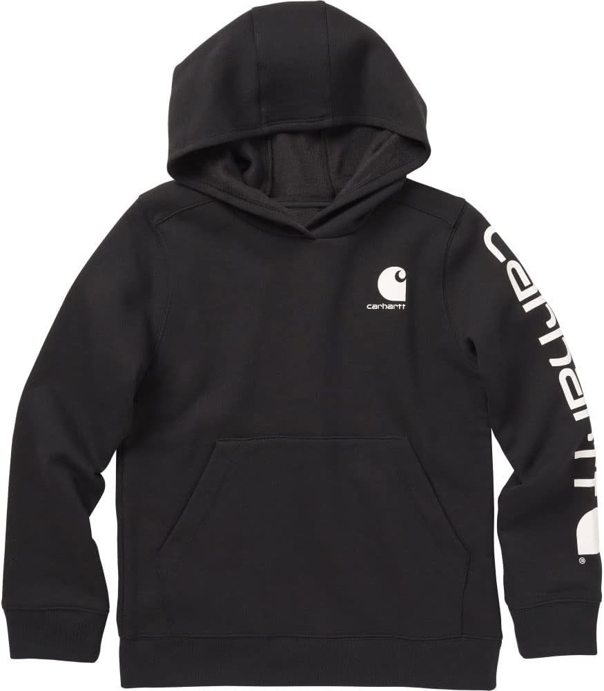 Carhartt Boys' Long Sleeve Hooded Sweatshirt for Comfort