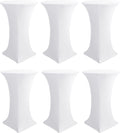 HolidayIdeas Cocktail Table Covers 6 Pack - Fitted Spandex Fit