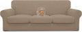 Easy-Going 100% Waterproof 4 Pieces Stretch Couch Cover for Dogs