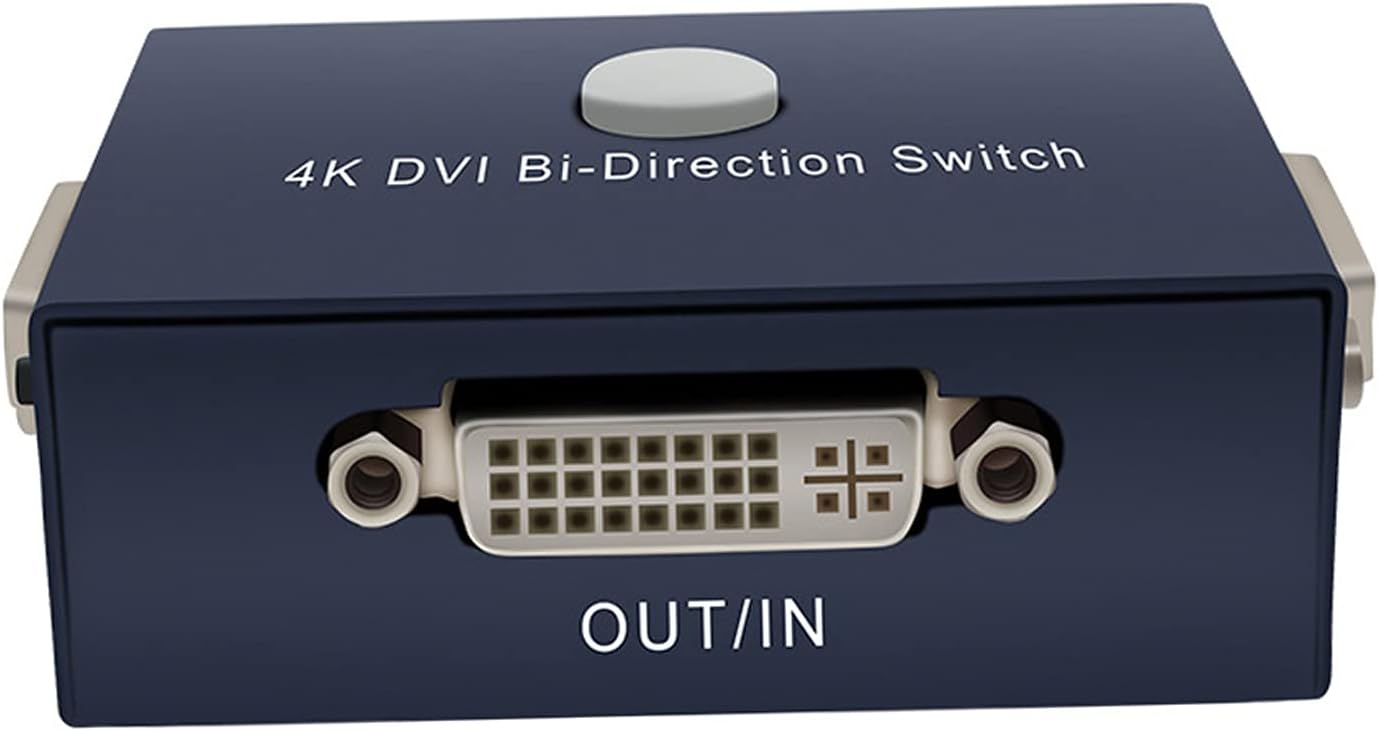 DVI Switch Splitter Bi-Directional 2X1 or 1X2 for 4K Displays