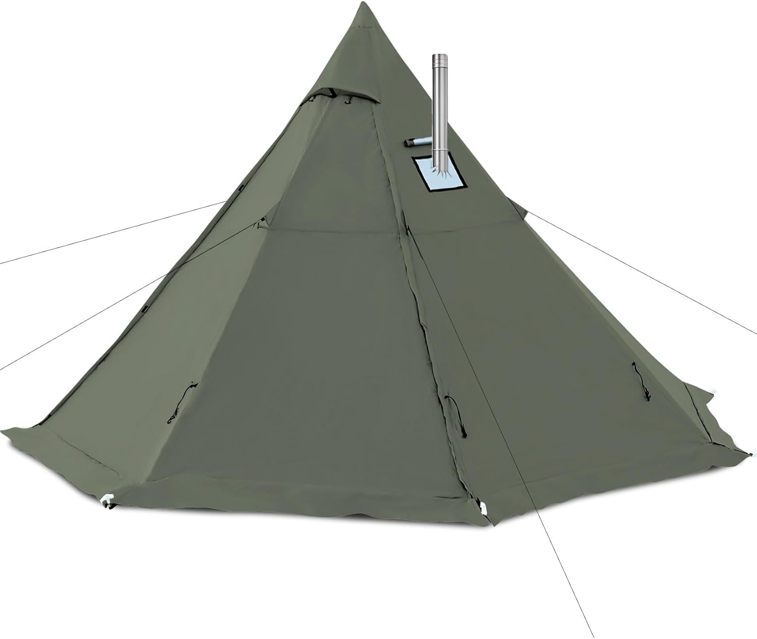 Zoring 4 Season Tipi Tent: Cold Weather Family Adventure