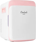Cooluli 10L Mini Fridge in Pink - Portable Cooler & Warmer for Desk