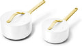 Caraway Nonstick Ceramic Sauce Pans Duo (3 qt & 1.75 qt) - Safe