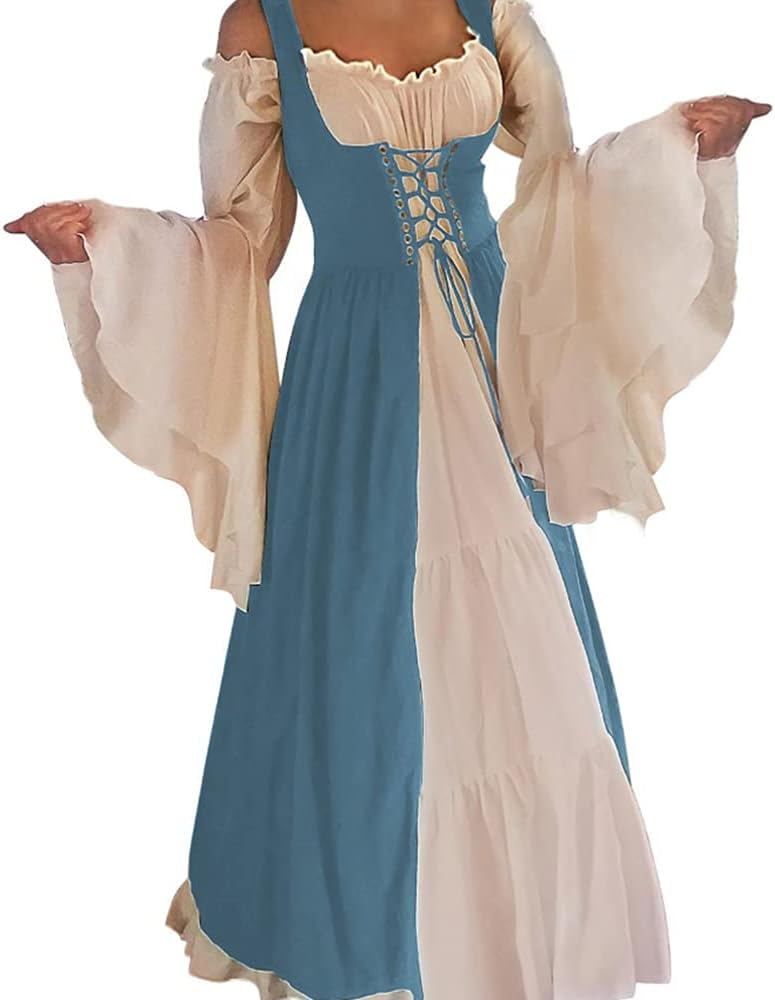 Abaowedding Womens Medieval Renaissance Costume Cosplay Dress
