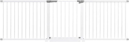Extra Wide Auto Close Baby Gate - White