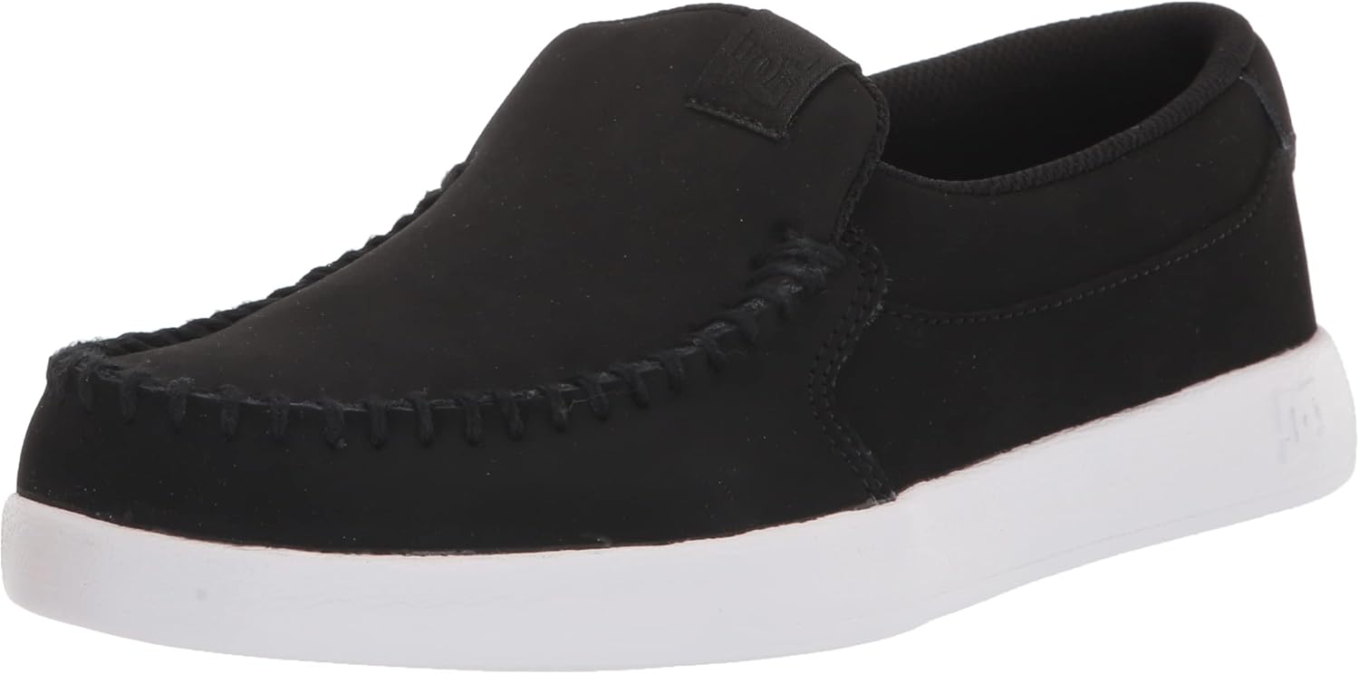 DC Men's Villain Slip On Low Top Sneaker Shoe for Comfort
