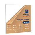 Plexiglass Sheets 1/2 Thick 12mm Clear Acrylic Sheet 12x16 - Durable
